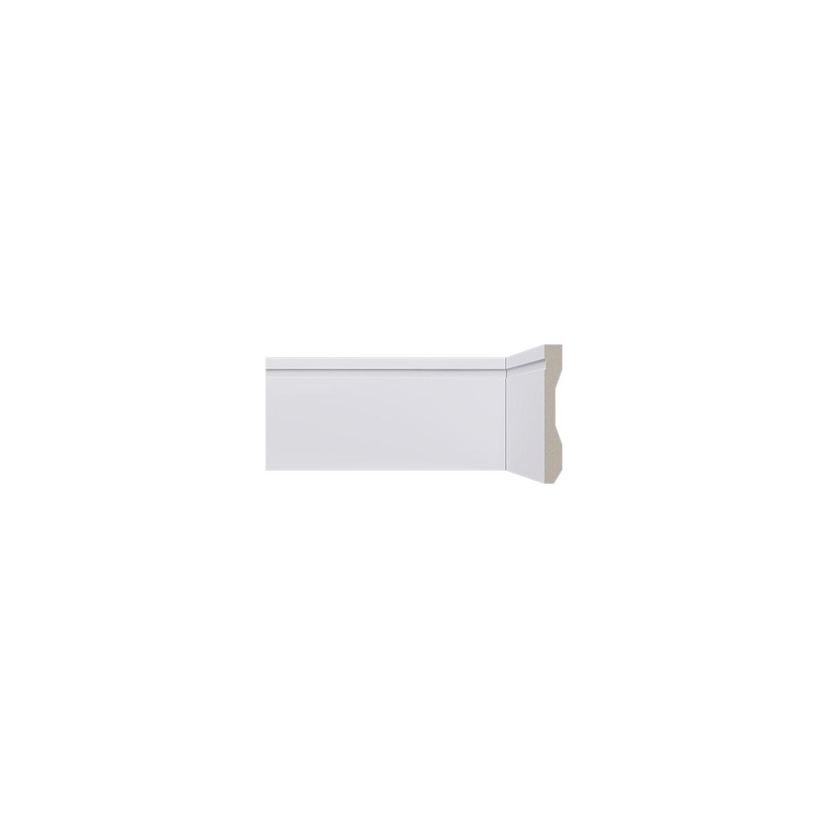 Rodape Branco Lev102 Santa Luzia 100x13mm 2,40 Mt 21662