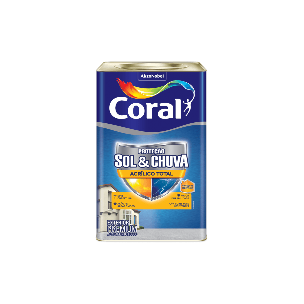 Sol E Chuva Acril.Total Coral 18l Br.Neve 5281033