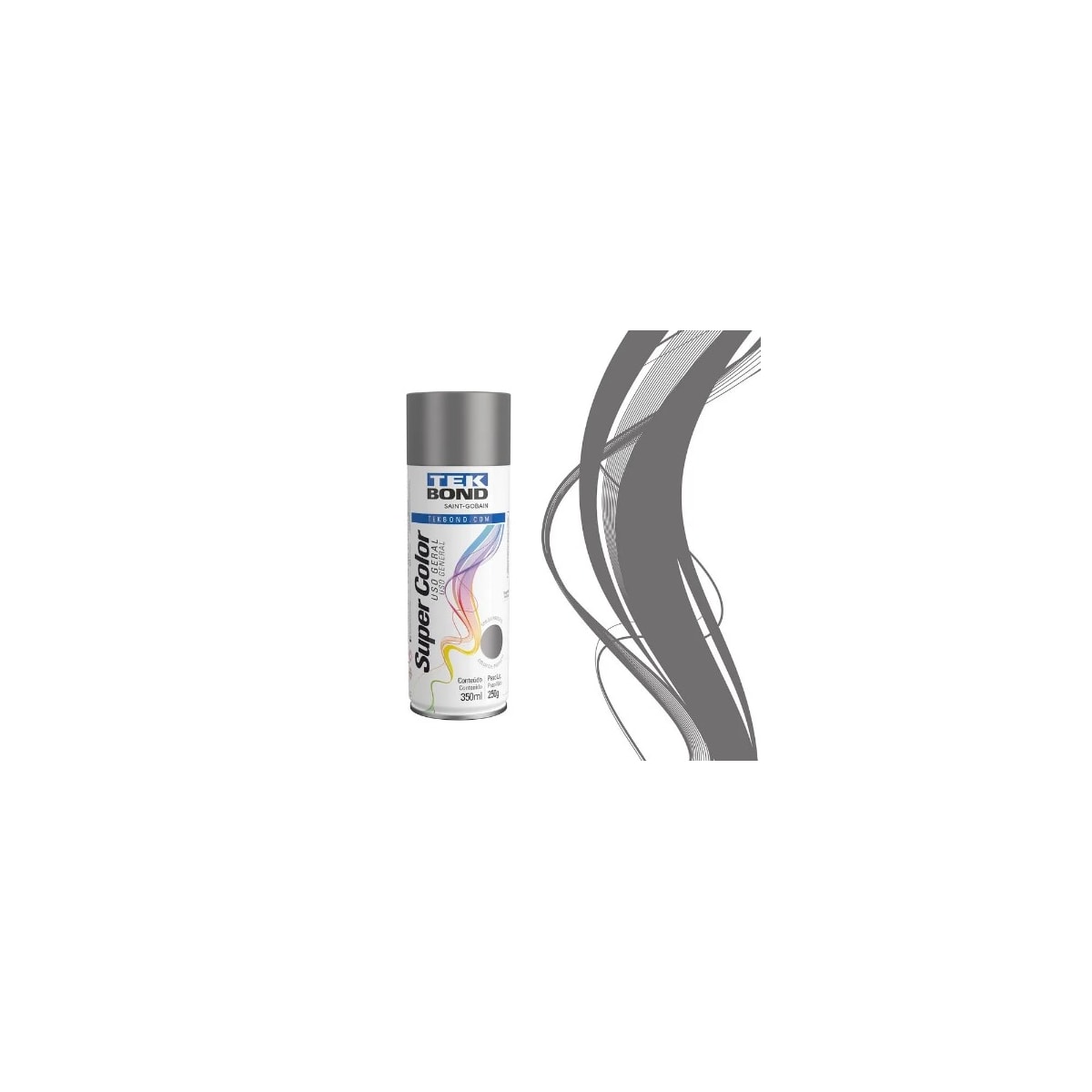 Tinta Aerossol Uso Geral Tekbond Grafite 350ml/250g 23121006900