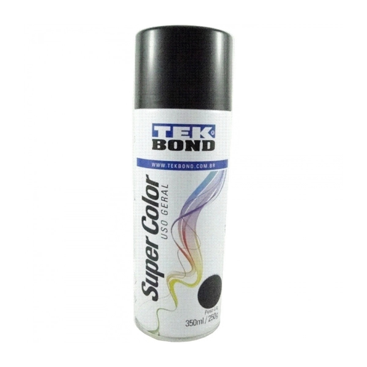Tinta Aerossol Uso Geral Tekbond Pt Fosco 350m/250g 23001006900